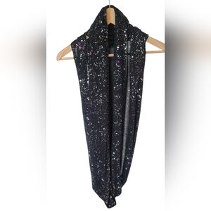 Glitter infinity scarf, lightly worn